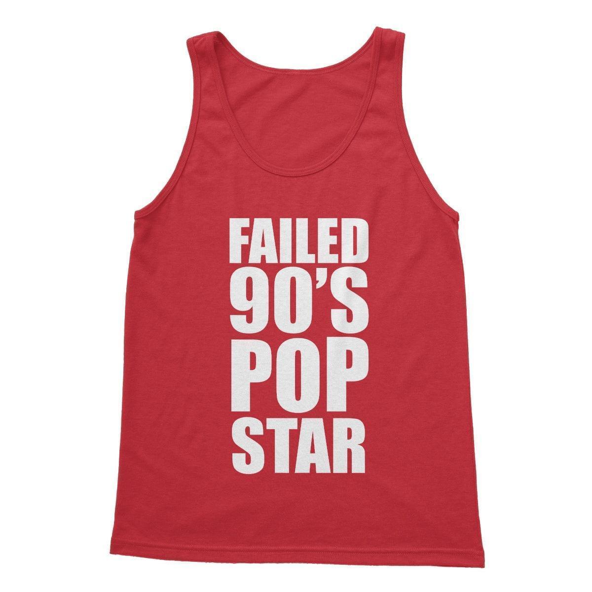 Failed 90's Pop Star Softstyle Tank Top | Apparel Red