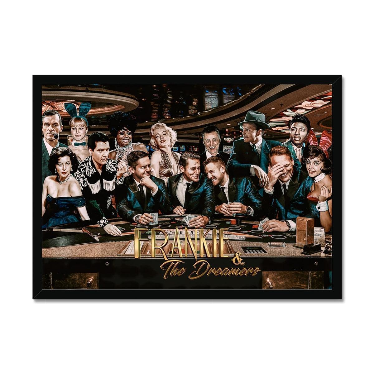 Frankie And The Dreamers Casino 2 Framed Print | Art Prints A2 Landscape Black Frame