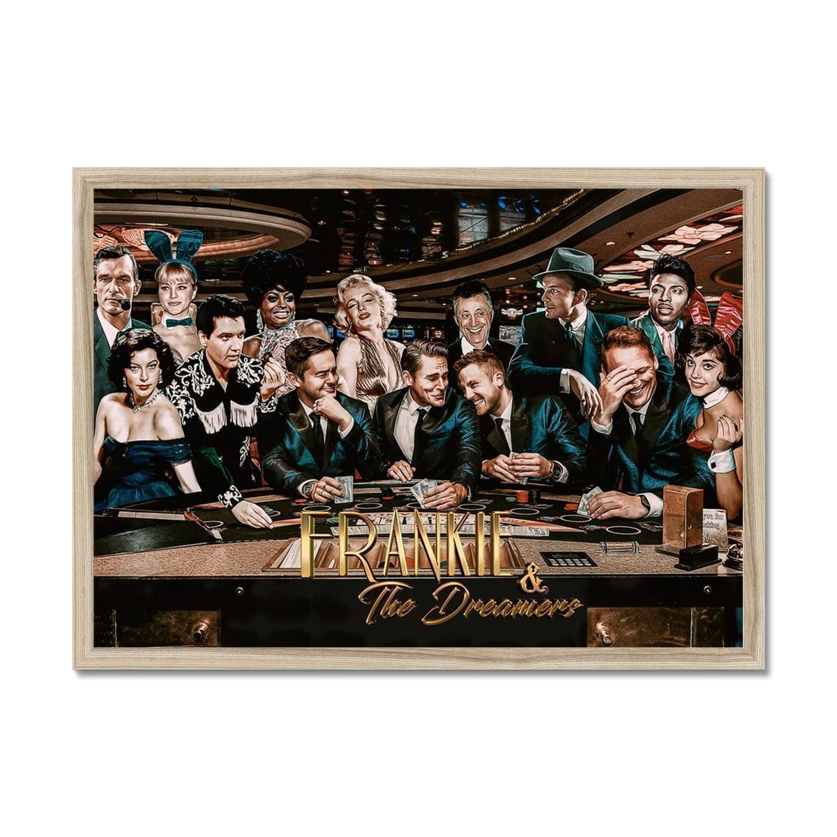 Frankie And The Dreamers Casino 2 Framed Print | Art Prints A2 Landscape Natural Frame