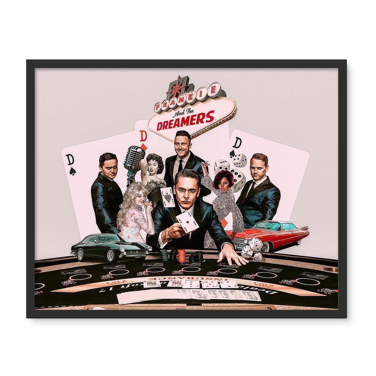 Frankie And The Dreamers Casino Framed Photo Tile | Art Prints 10"x8" Black Frame