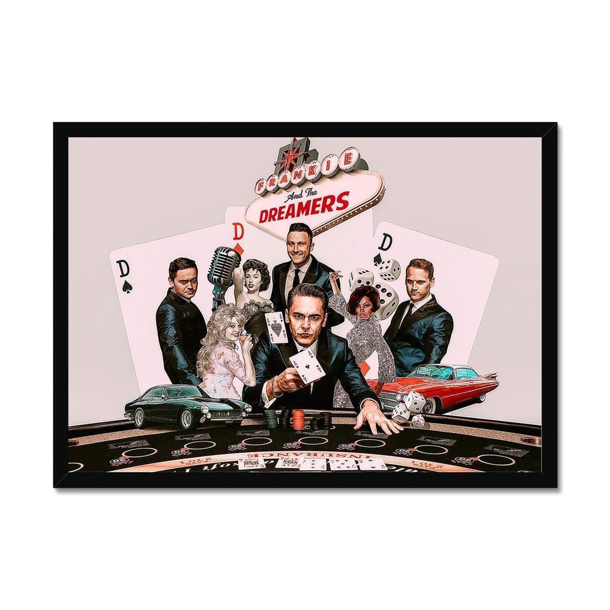 Frankie And The Dreamers Casino Framed Print | Art Prints A2 Landscape Black Frame