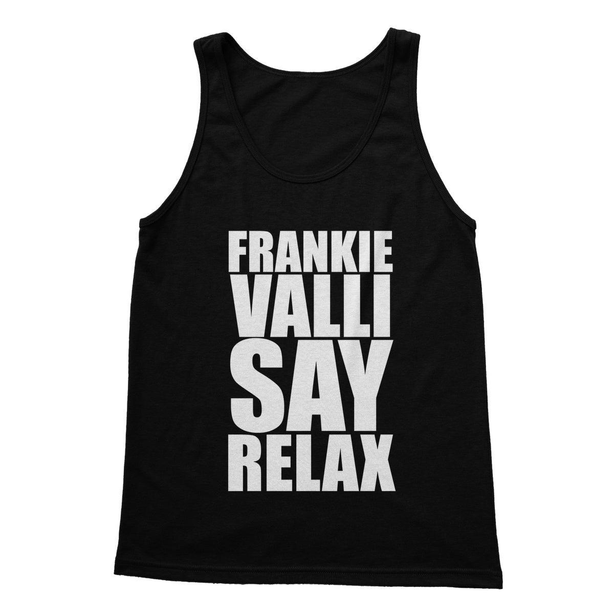 Frankie Valli Say Relax Softstyle Tank Top | Apparel Black