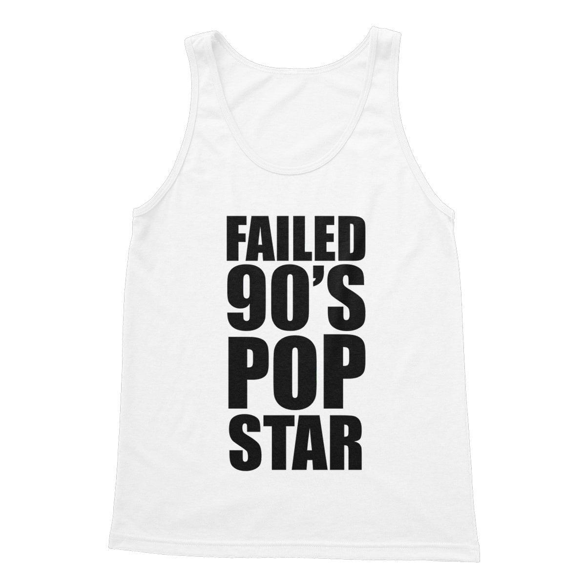 Failed 90's Pop Star Softstyle Tank Top | Apparel White