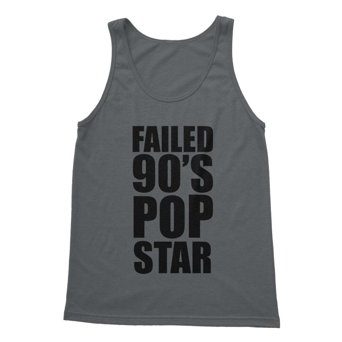 Failed 90's Pop Star Softstyle Tank Top | Apparel Charcoal