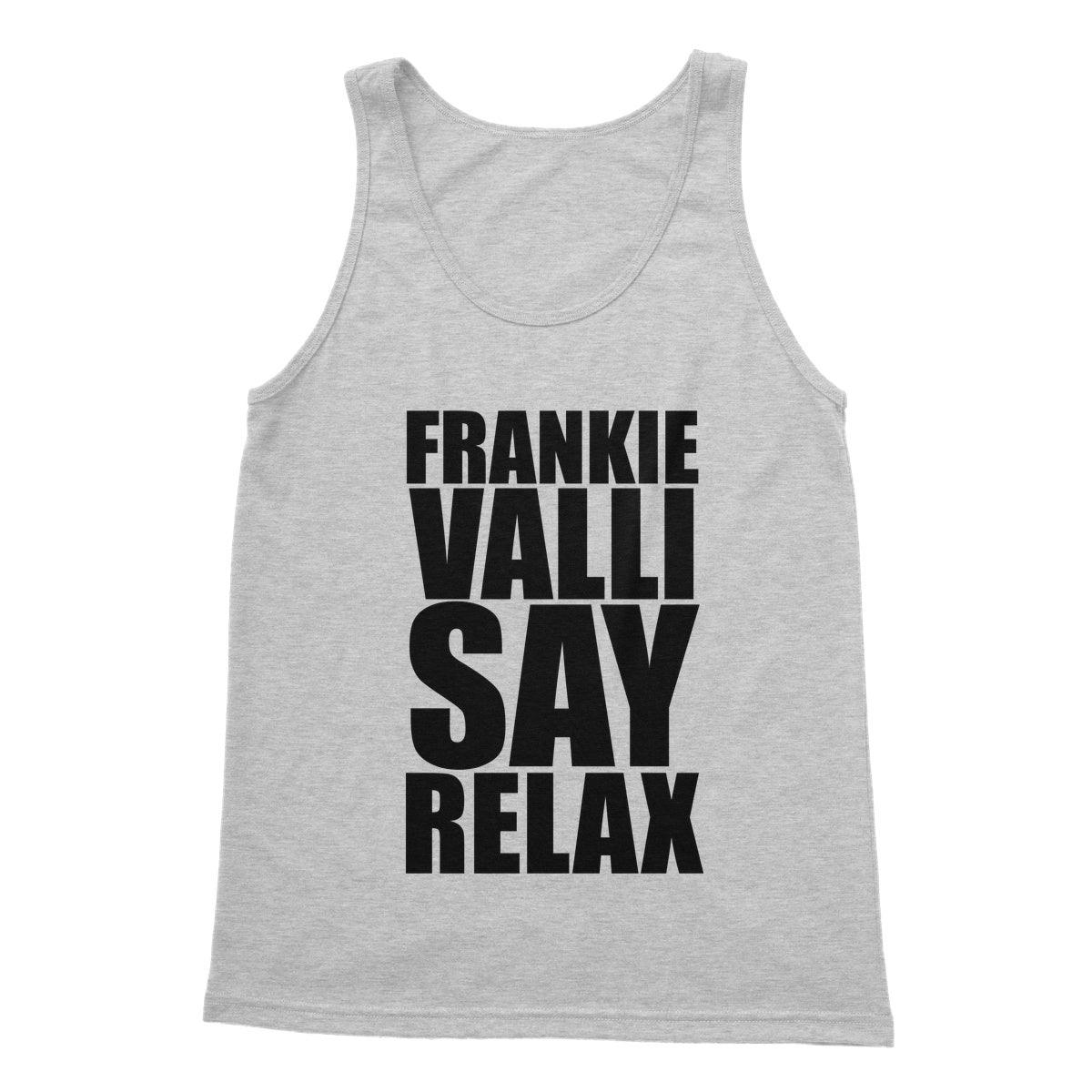Frankie Valli Say Relax Softstyle Tank Top | Apparel Sports Grey