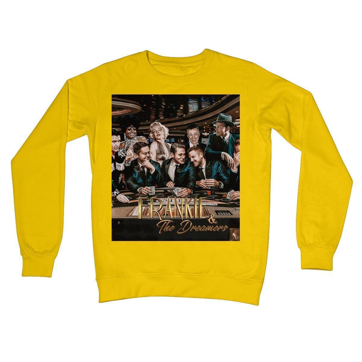 Frankie And The Dreamers Casino 2 Crew Neck Sweatshirt | Apparel Sun Yellow