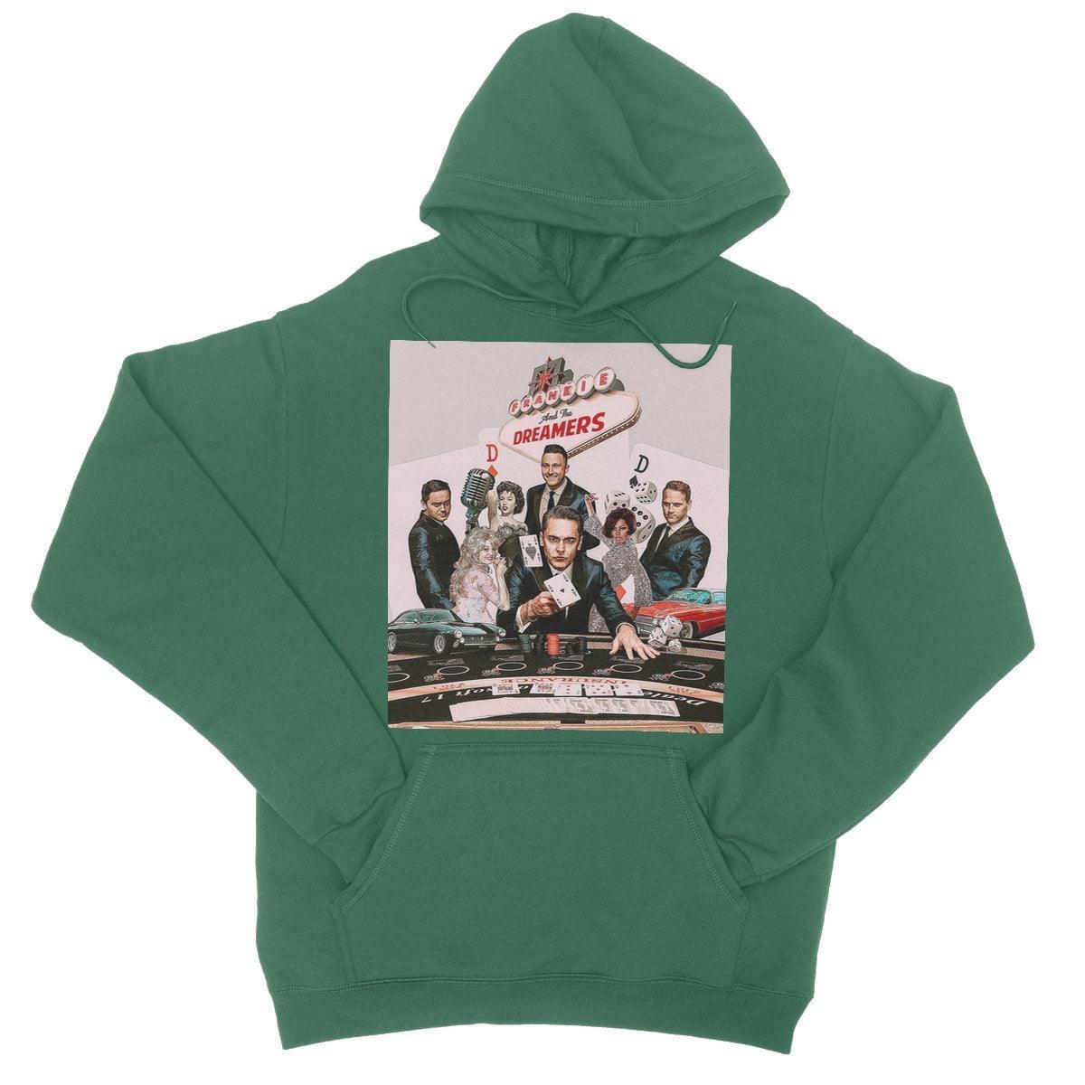 Frankie And The Dreamers Casino College Hoodie | Apparel Bottle Green
