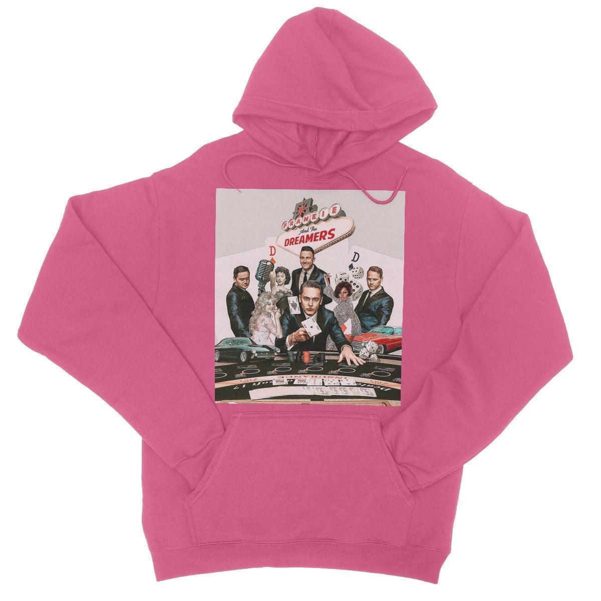 Frankie And The Dreamers Casino College Hoodie | Apparel Hot Pink