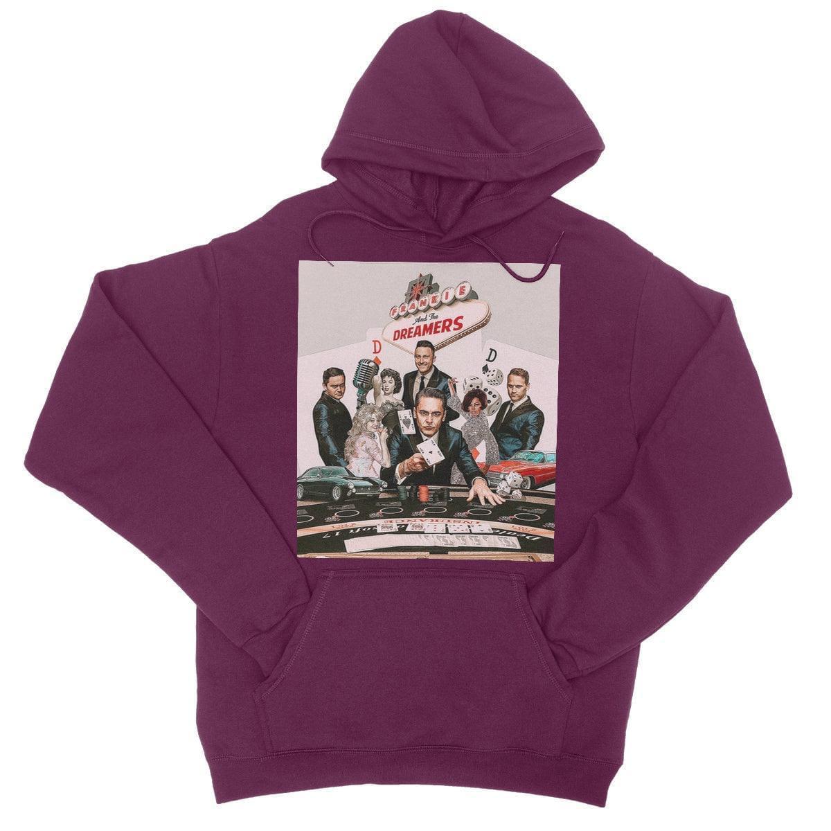 Frankie And The Dreamers Casino College Hoodie | Apparel Burgundy