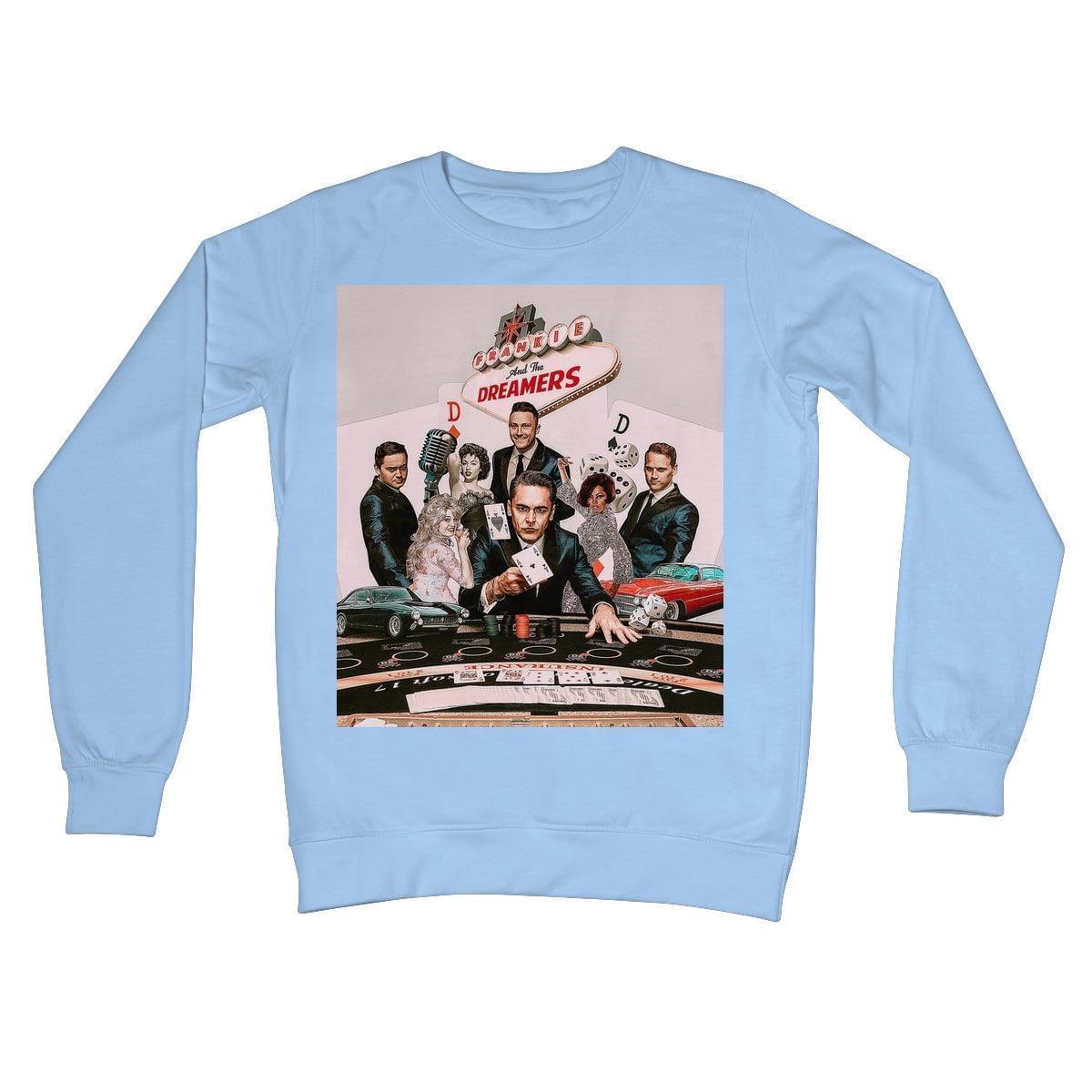 Frankie And The Dreamers Casino Crew Neck Sweatshirt | Apparel Sky Blue