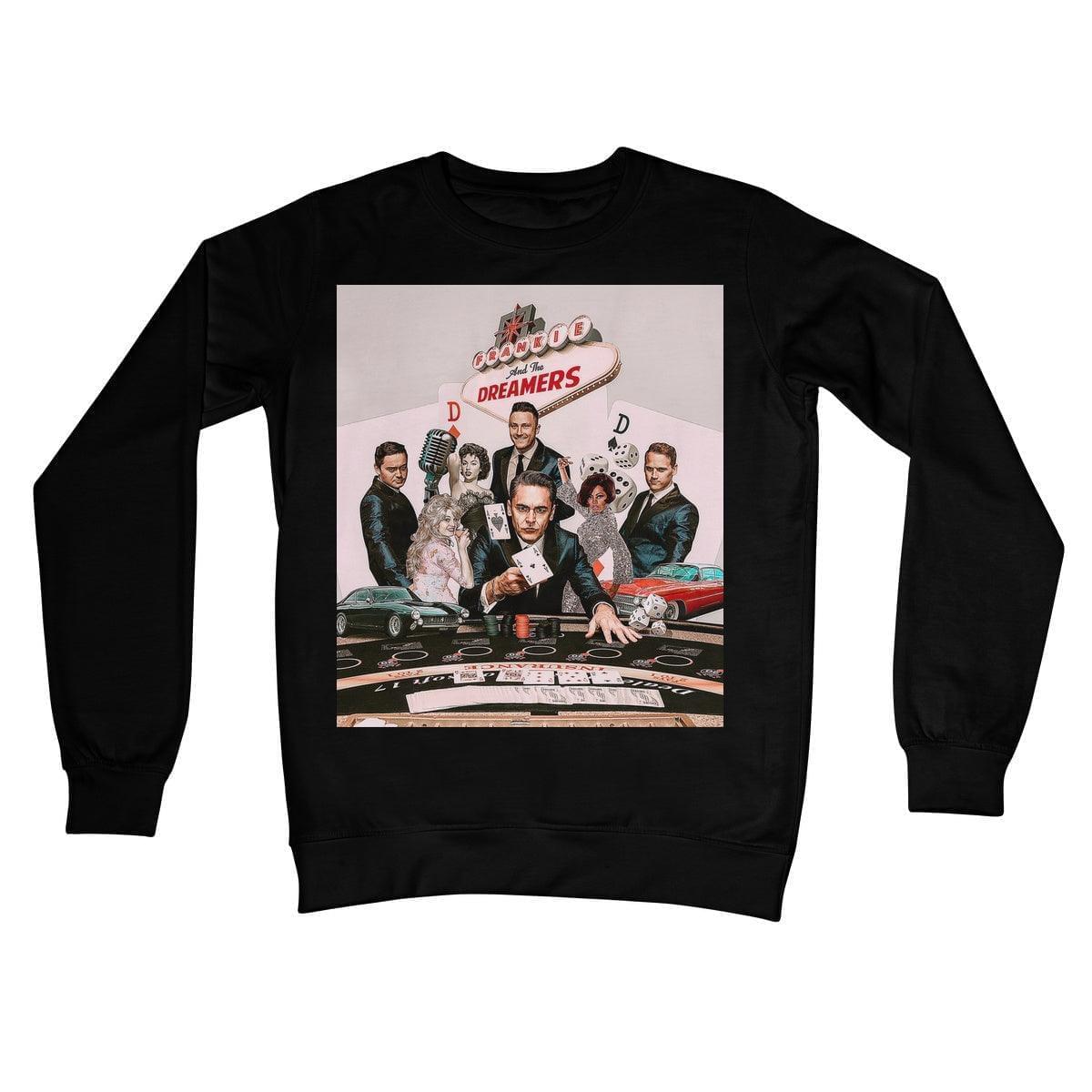 Frankie And The Dreamers Casino Crew Neck Sweatshirt | Apparel Jet Black