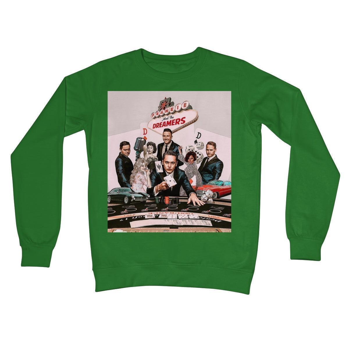 Frankie And The Dreamers Casino Crew Neck Sweatshirt | Apparel Kelly Green