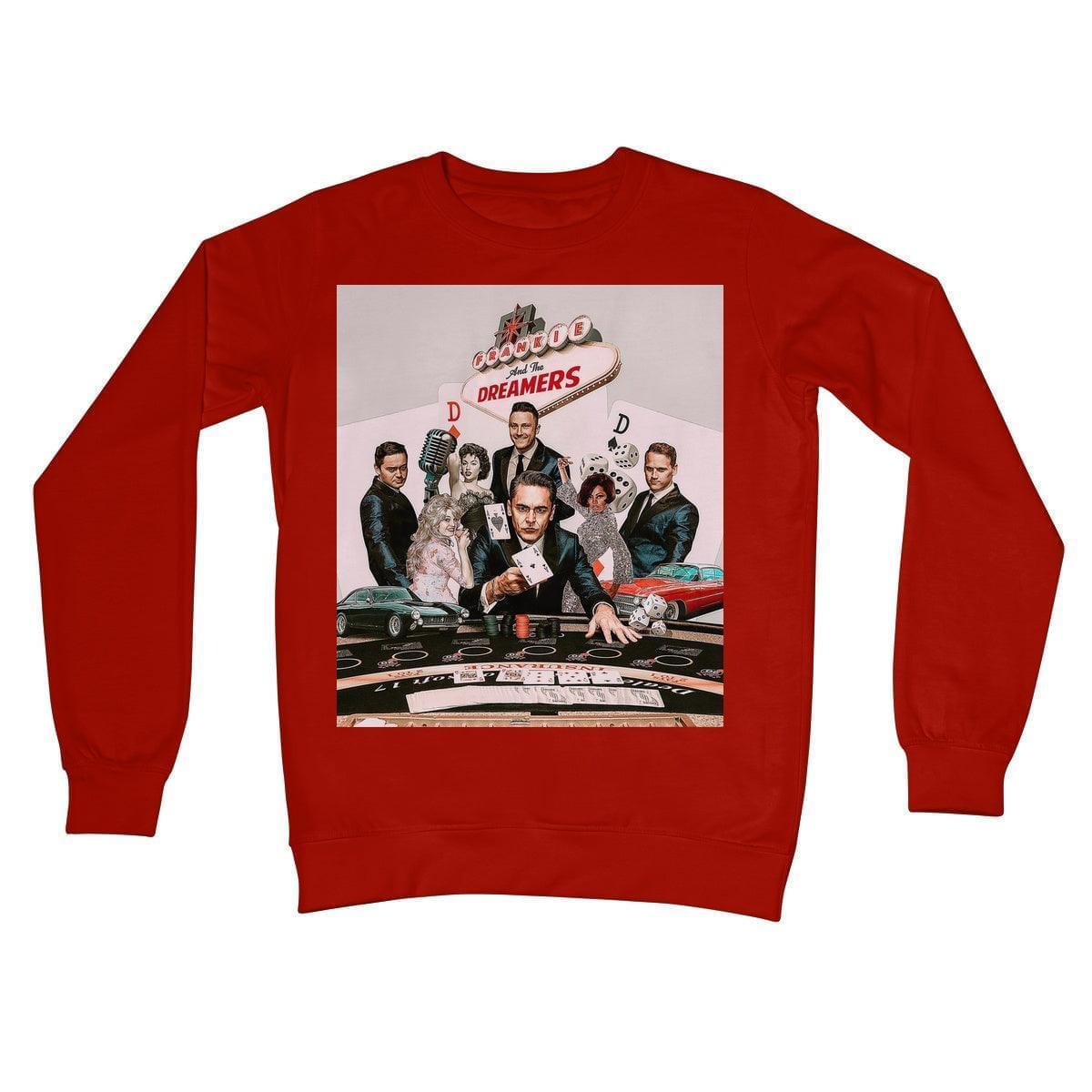 Frankie And The Dreamers Casino Crew Neck Sweatshirt | Apparel Fire Red